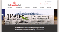 Desktop Screenshot of christproclamation.org